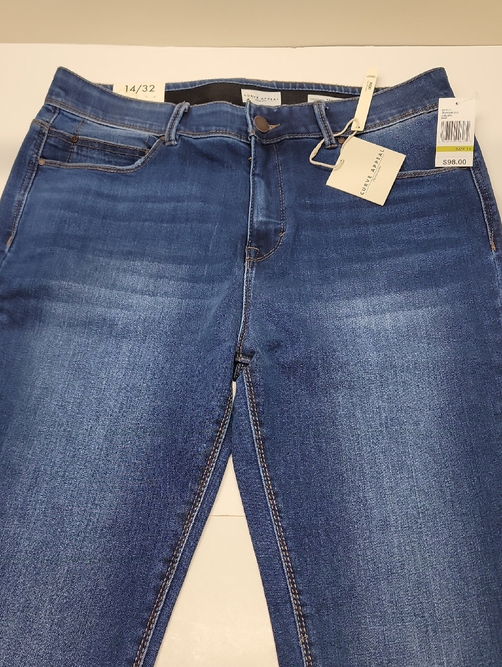 CURVE APPEAL NWT High-Rise Skinny Jeans - Union Blue - Picture 6 of 14